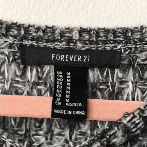 F21 Marled gray sweater - Picture 4 of 6